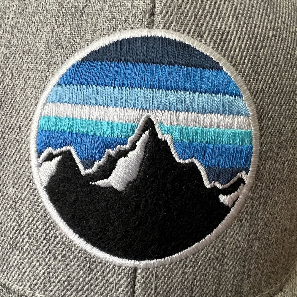 KBETHOS Grey Ridge Line Mesh Ballcap - Picture 2 of 7